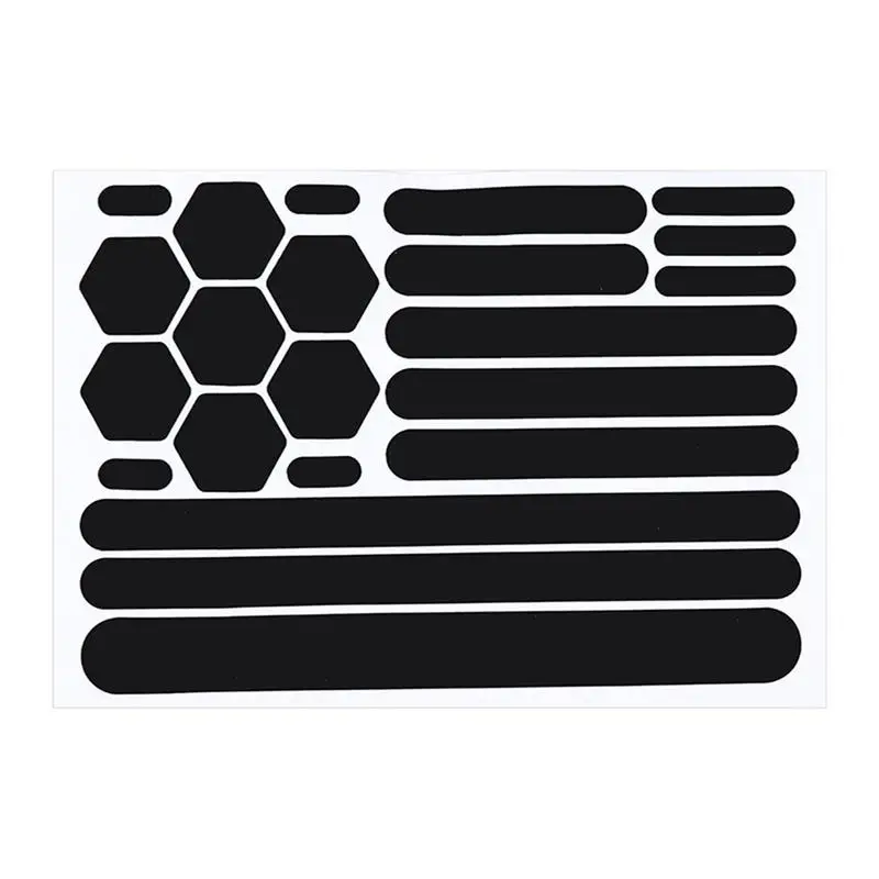 Motorcycle Stickers Dustproof Reflectors For Nighttime Safety Washable Reflectors Easy To Apply For Bikes Cars Strollers