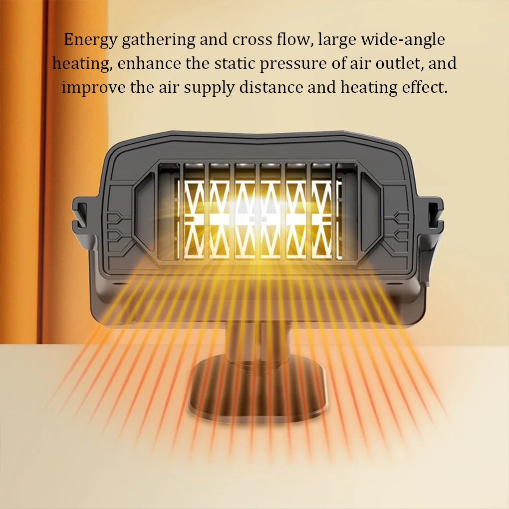 

150W Car Heater Windshield Heating Cooling Defogging Adjustable Fan