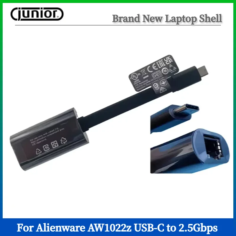 

Новый Ethernet-адаптер Alienware AW1022z USB-C на 2,5 Гбит/с, 1000 Мбит/с Dell 07NJ76-BLK00