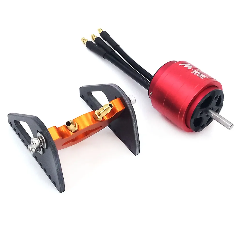 4-Poles Brushless Motor & Motor Mount & Water Cooling Jacket & 40A ESC 5V BEC for RC Boat RC Marine Jet Boat MONO