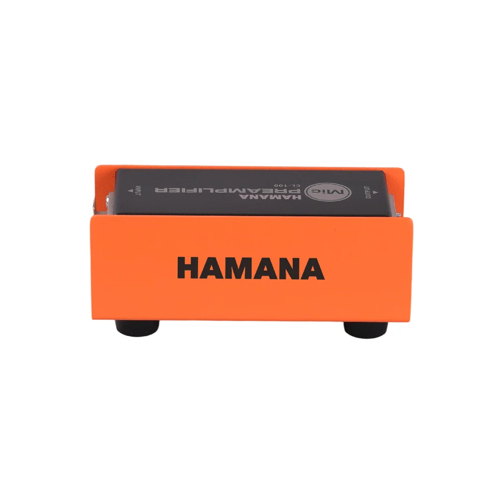

HAMANA CL-100 XLR Preamp for Dynamic Microphones,25dB Gain, Low-Noise Amplifier,Compact Metal Housing, XLR I/O,Orange