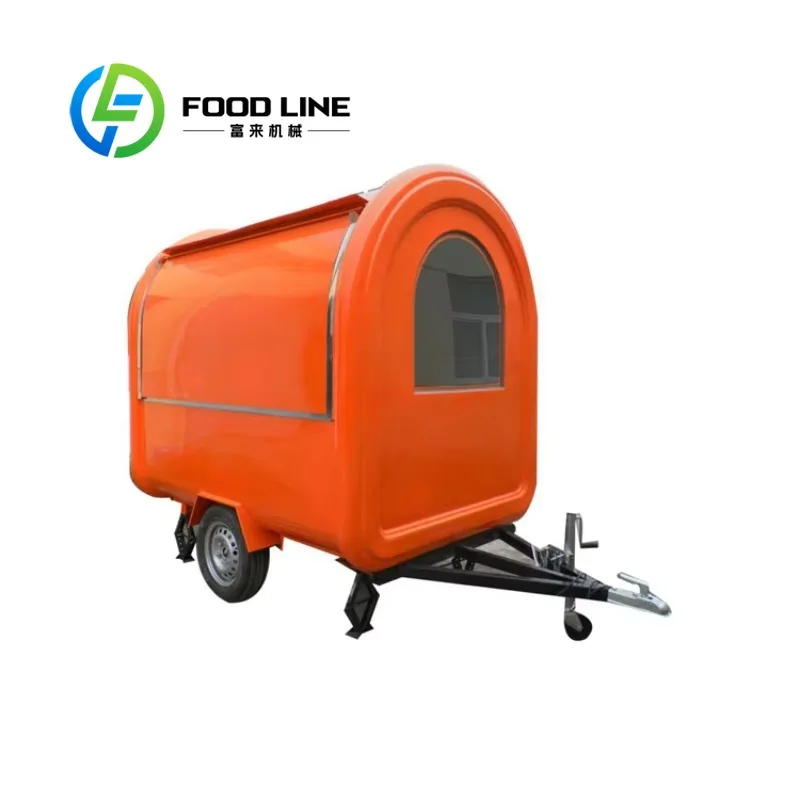 

Customized Food Refrigerator Truck Minimarket Food Cart with Low Profile Exhaust System