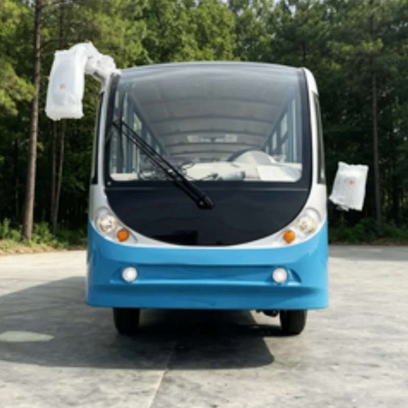 

Factory 14 17 Seater Tourist Vehicle Electric Tourist Bus Electric Shuttle Bus Closed Scenic Sightseeing Bus Free Custom Color