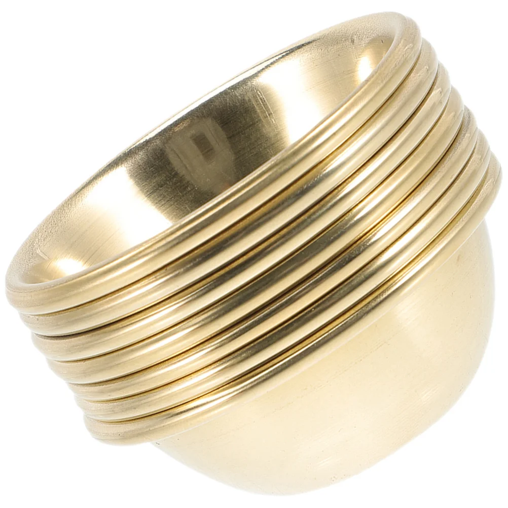 

7Pcs Meditation Incense Brass Bowl Temple Offering Cups Smooth Polished Buddhist Water Offering Bowls Decorative Worship