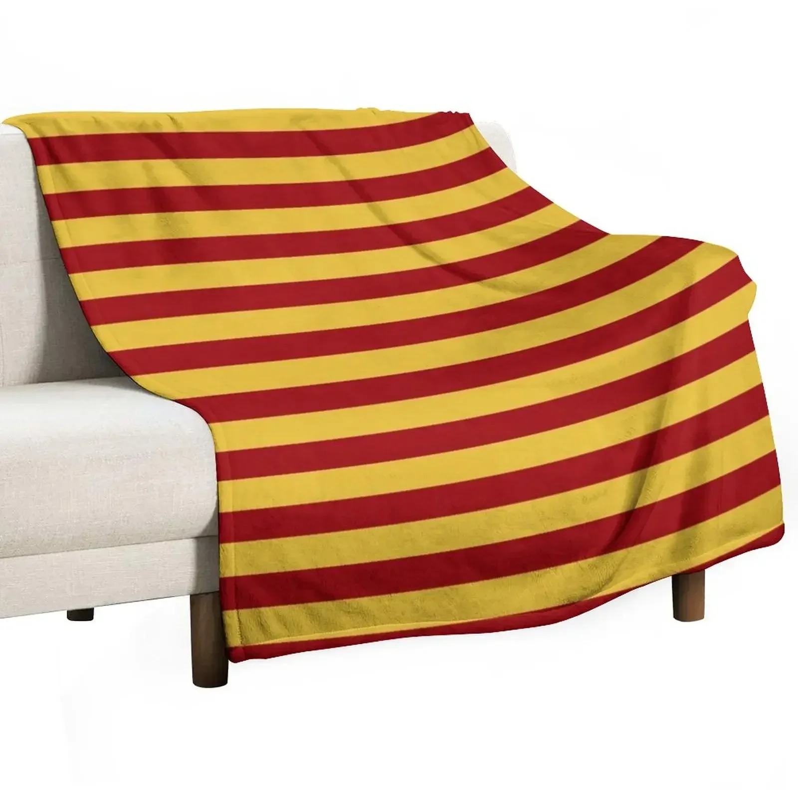 

yellow red stripes Throw Blanket Moving heavy to sleep Blankets