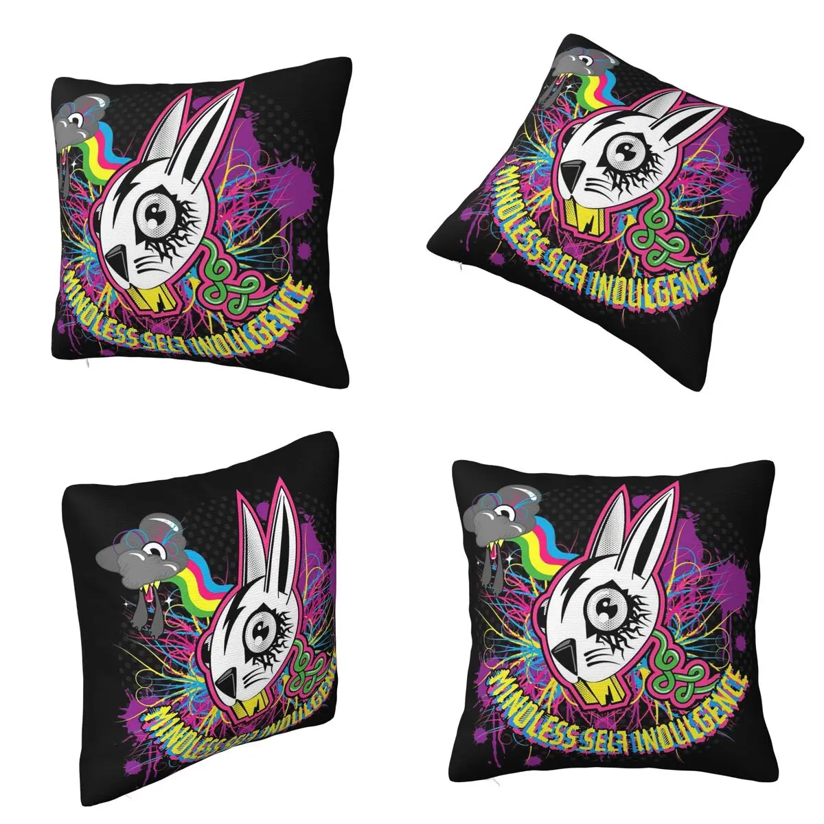 Mindless Self Indulgence Band Square Pillowcase Cushion Cover Pillow Case Throw Pillow Cover for Home Sofa Living Room