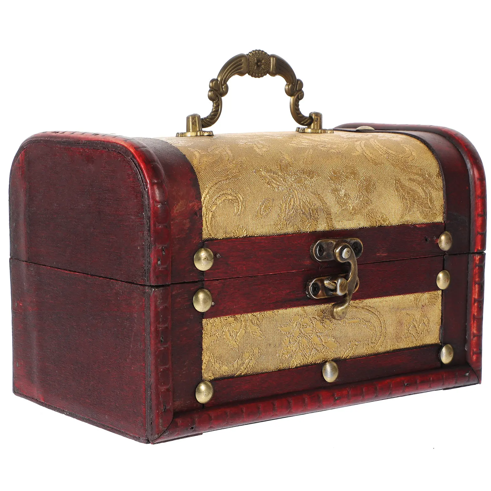 

Wooden Desktop Storage Box Classical Vintage Jewelry Storage Case Trinket Keepsake Chest Stylish Gift Box Jewelry Chest