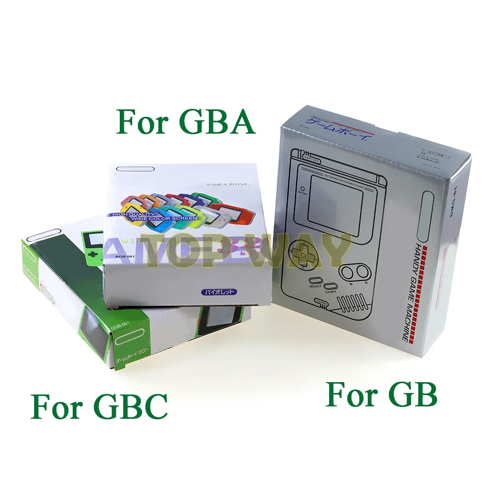 

10PCS New Packing Boxes For GBA Game Console Protect Box Packing Carton For GB GBC