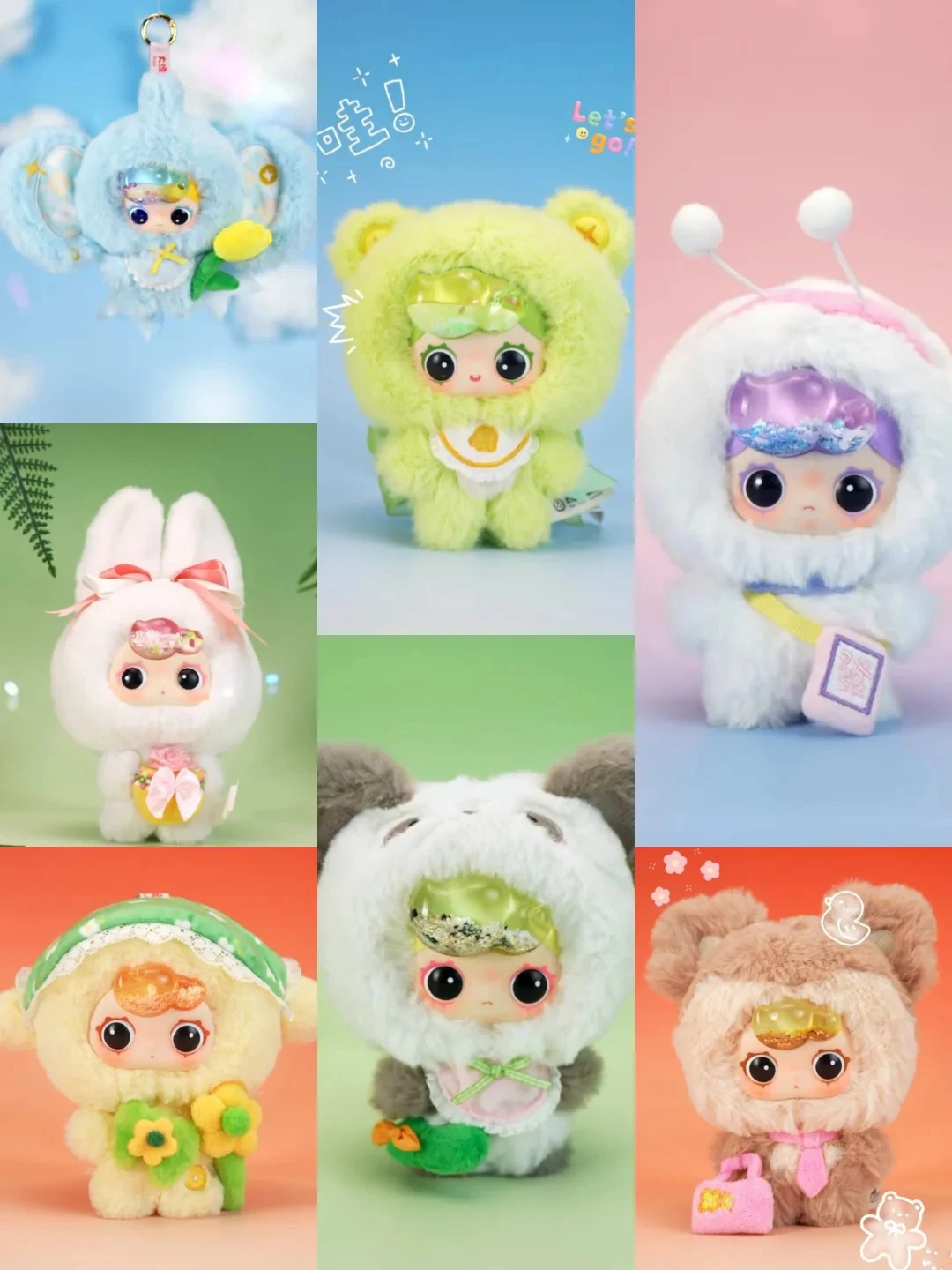 

Baby Three Ip New Series Flowing Sand Bangs Blind Box Dolls Vinyl Face Collectible Toys Trendy Surprise Gift Ornaments For Kid