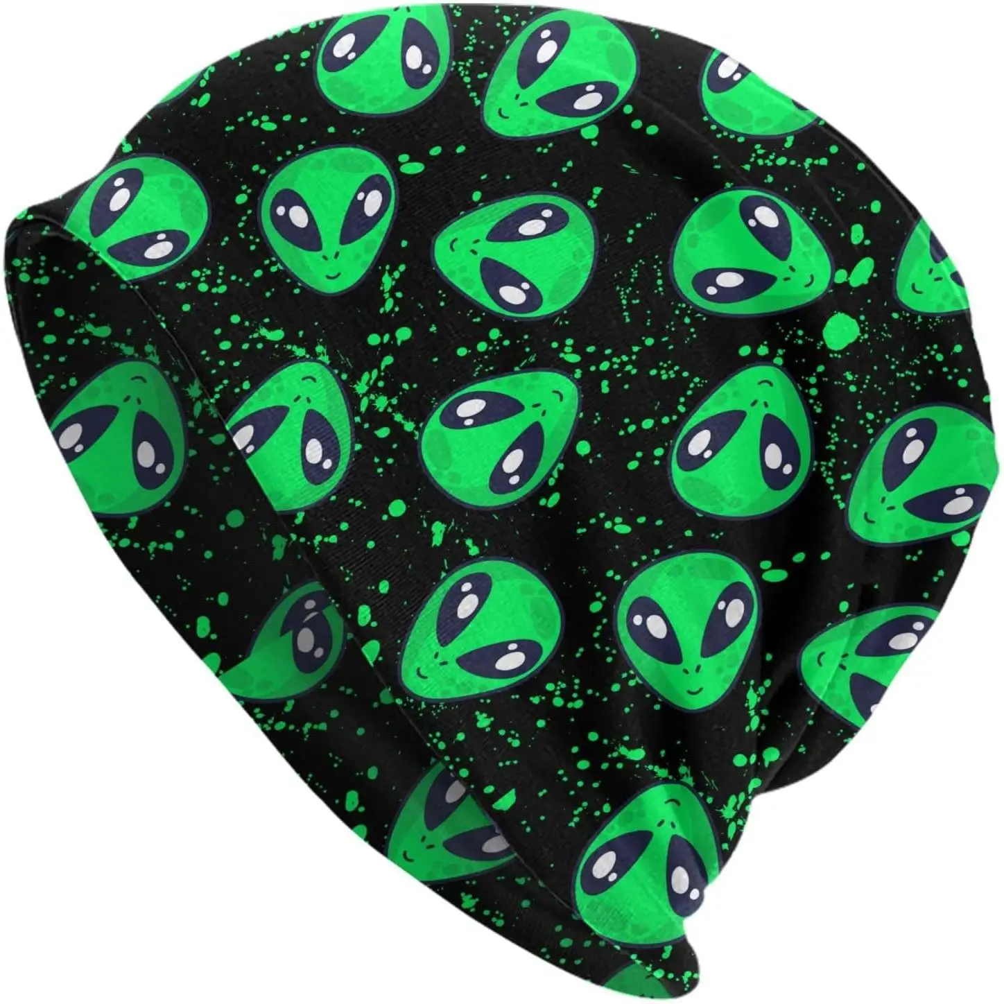 

Шапка-бини с напуском, теплый головной убор с раком, эластичные вязаные шапки для женщин и мужчин, зимняя мягкая вязаная шапка-чулок с напуском