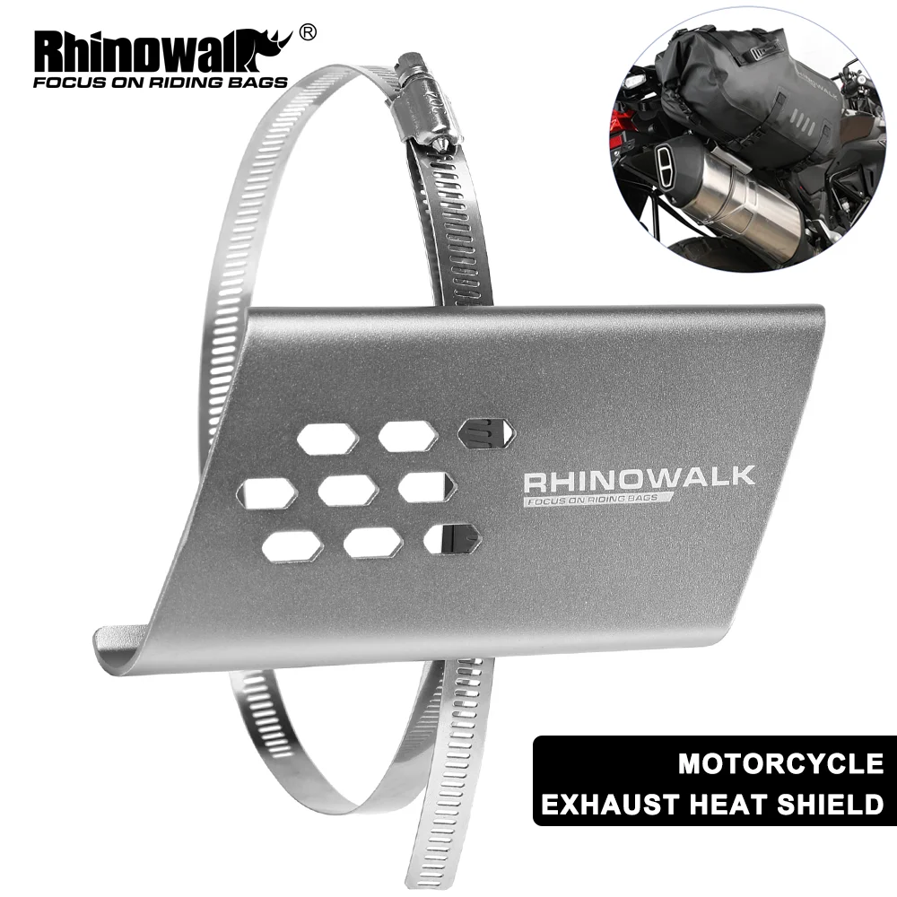 Rhinowalk Motorcycle Exhaust Pipe Heat Shield Cover 1 or 2 Pcs For Protective Bag Universal Motorbike Guard Anti-scalding Cover