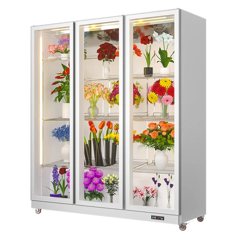 Custom Made Commercial Fridge Display Cooling Flower  Fresh Flower-refrigerator Floral Cooler