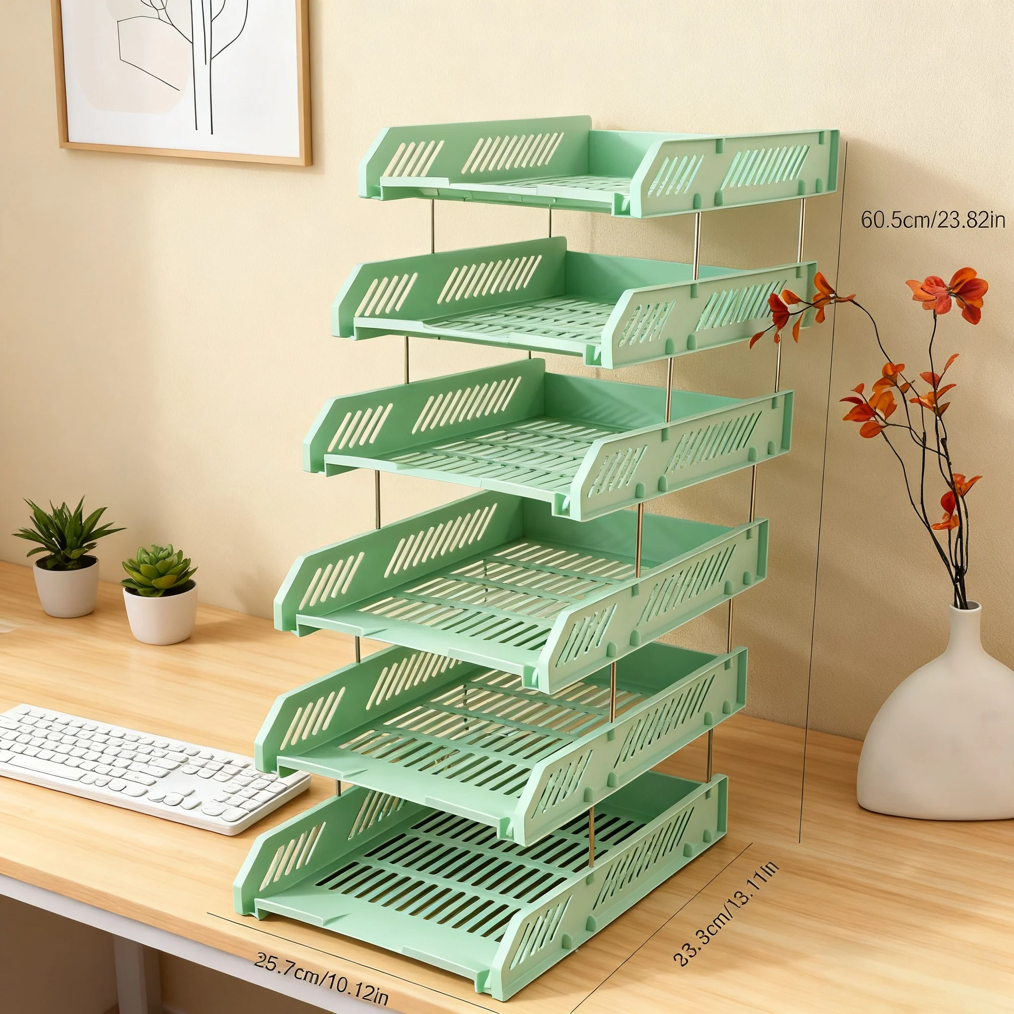 Office File Rack, Document Frame, File Basket, Folder Storage Box, Storage Tray, Book Stand, Simple Desktop File Tray