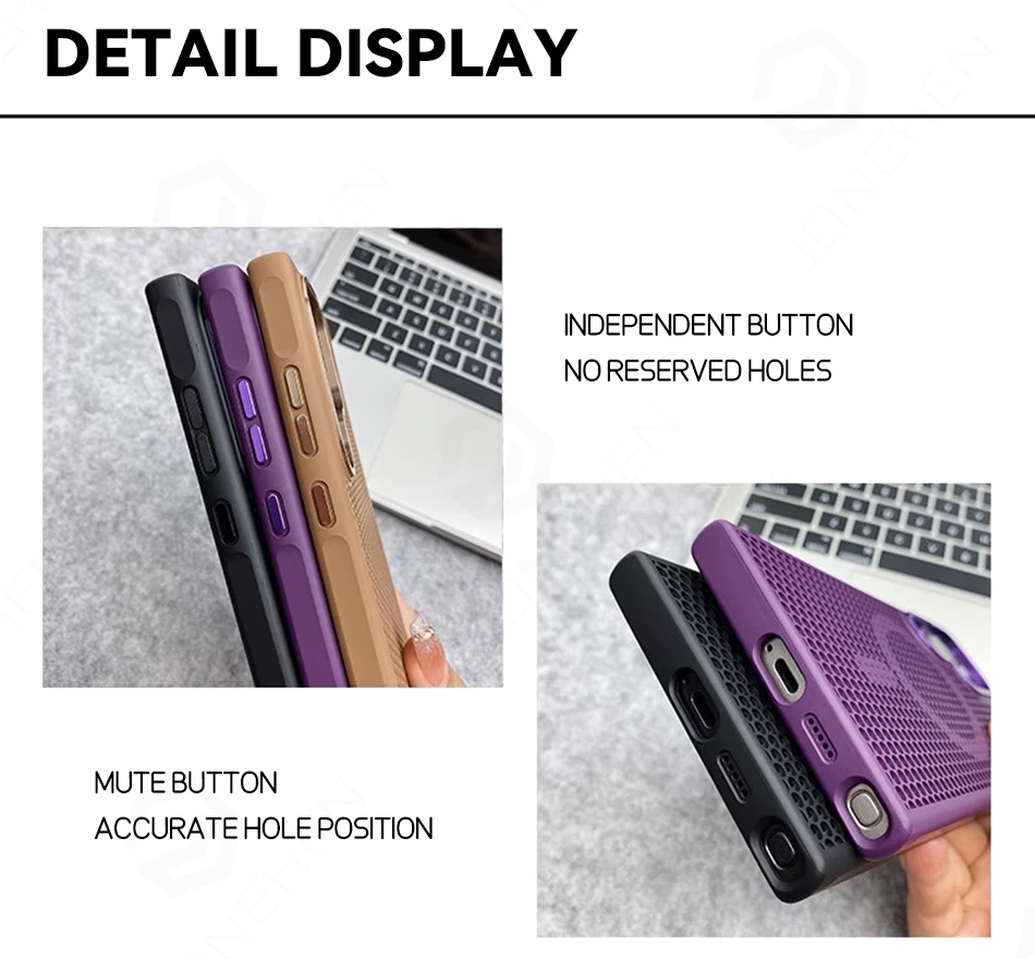 Griglia a nido d'ape Mesh di raffreddamento per custodia Magsafe per Samsung Galaxy S25 Ultra S24 S23 Plus Cover rigida con lente in lega mangetica smerigliata