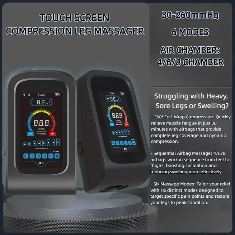 High‑Pressure Pneumatic Air Compression Leg Massage Boots Gym‑Use Massager for Fitness Muscle Fatigue Alleviation
