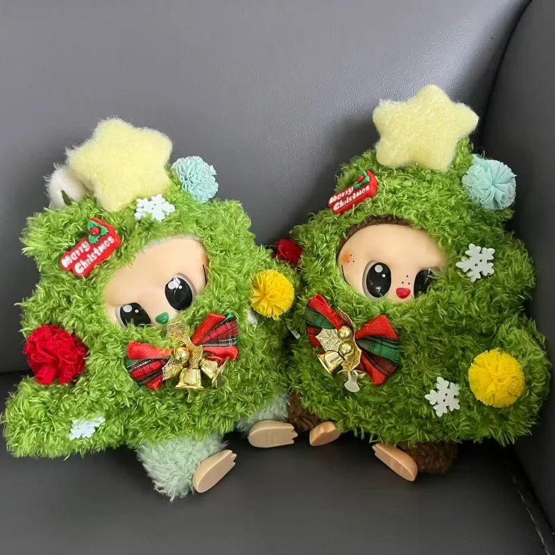 2025 Nuovo 15 17 centimetri Per Labubu Costume Cosplay Modificabile Fatto A Mano Costume Di Natale Pupazzo di Neve Albero Di Natale Accessori di Abbigliamento