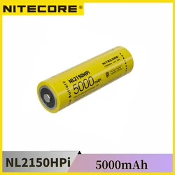 NITECORE NL2150HPi 21700 bateria 5000 mAh 3,6 V 18 Wh maksymalny ciągły prąd rozładowania 15 A bateria latarki