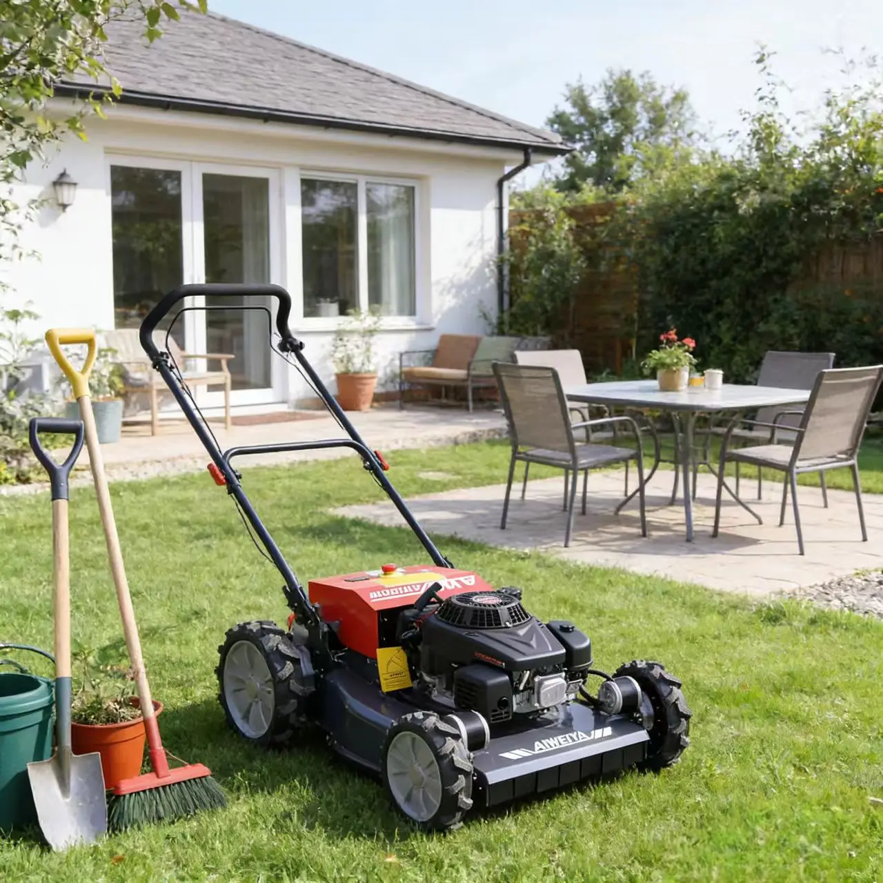 

Customized All-Terrain Remote Control Rubber whee Lawn Mower Mountain Slope Grass Shredder Crawler Type Self-Propelled Hot Sale