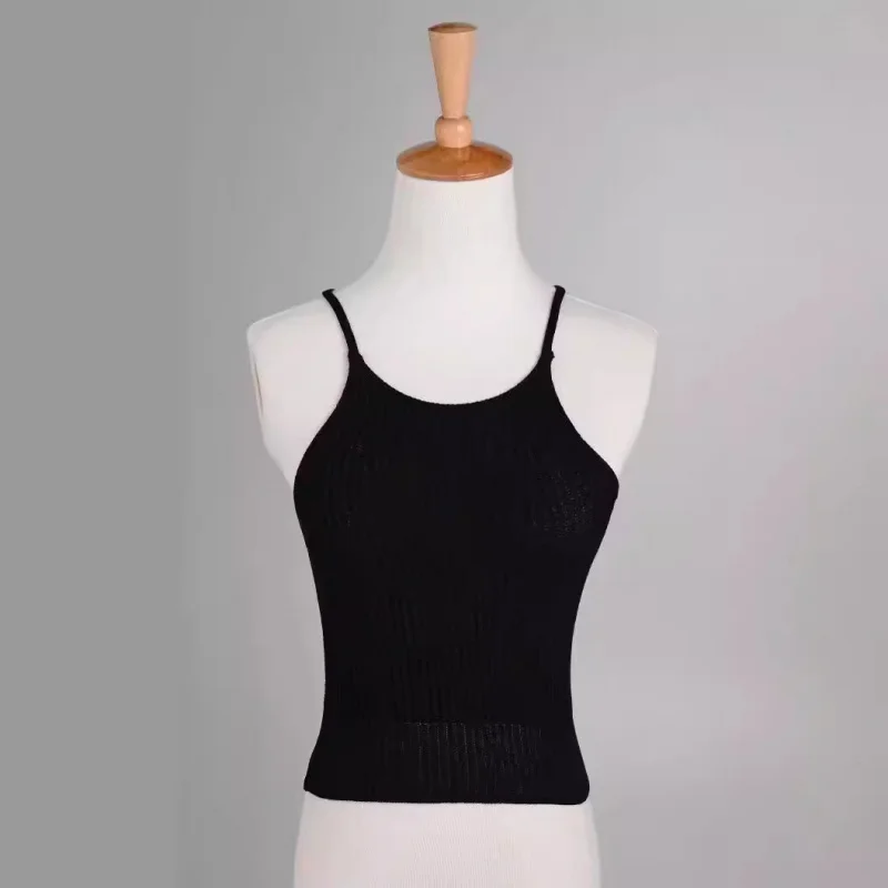 

Европейский и американский стиль2025Летний сплошной цвет модный сексуальный короткий жилет