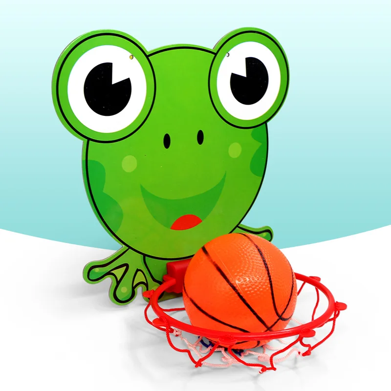 12CM Kids Basketbal Stands Cartoon Dieren Vorm Opknoping Schieten Mand Indoor Sport Games Speelgoed Creatief Kinderspeelgoed