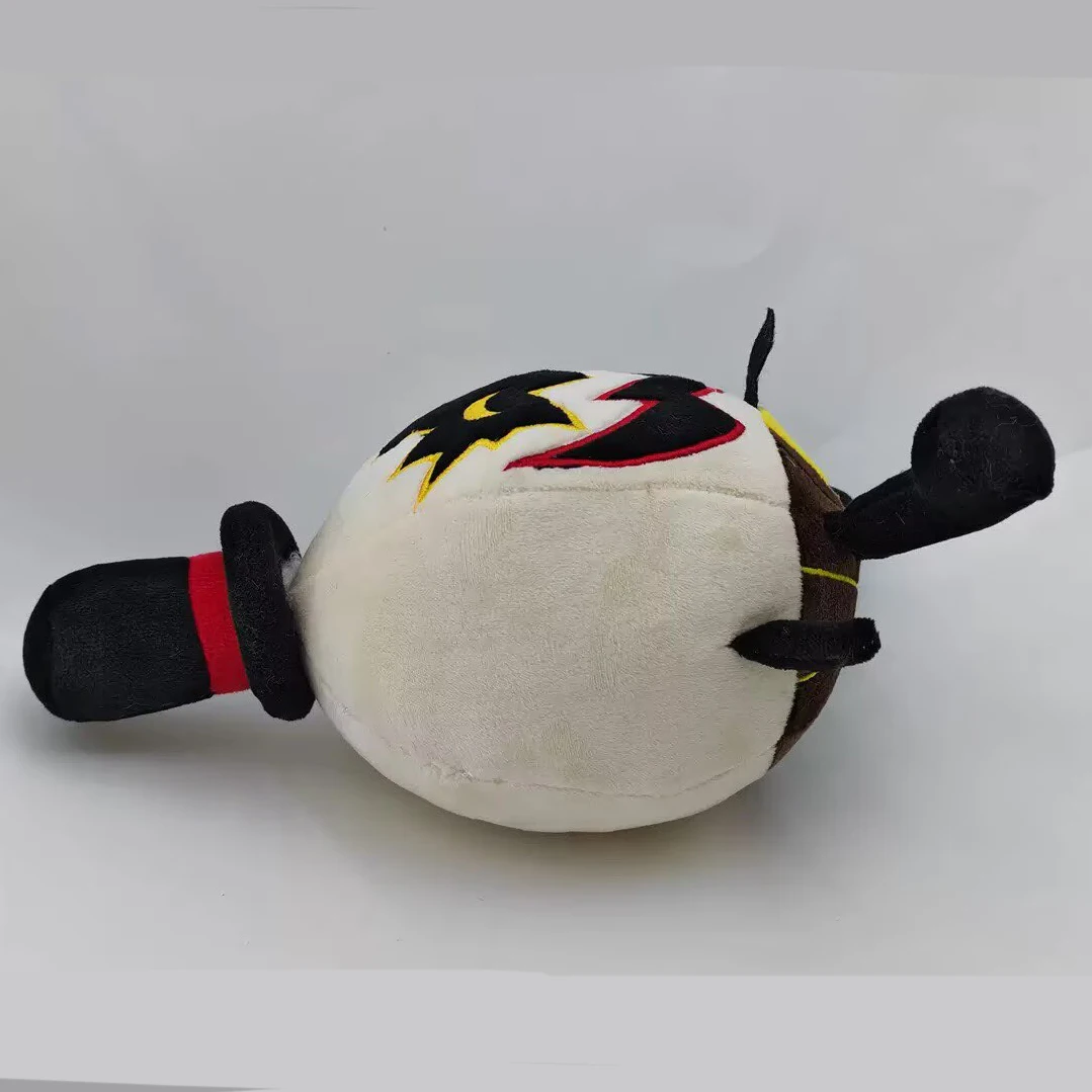 Cartoon Evil Boss Eggmen Plush Doll Funny Eggmen Hat Stuffed Toys 20x10cm Fans Collection Toy Party Birthday Gifts