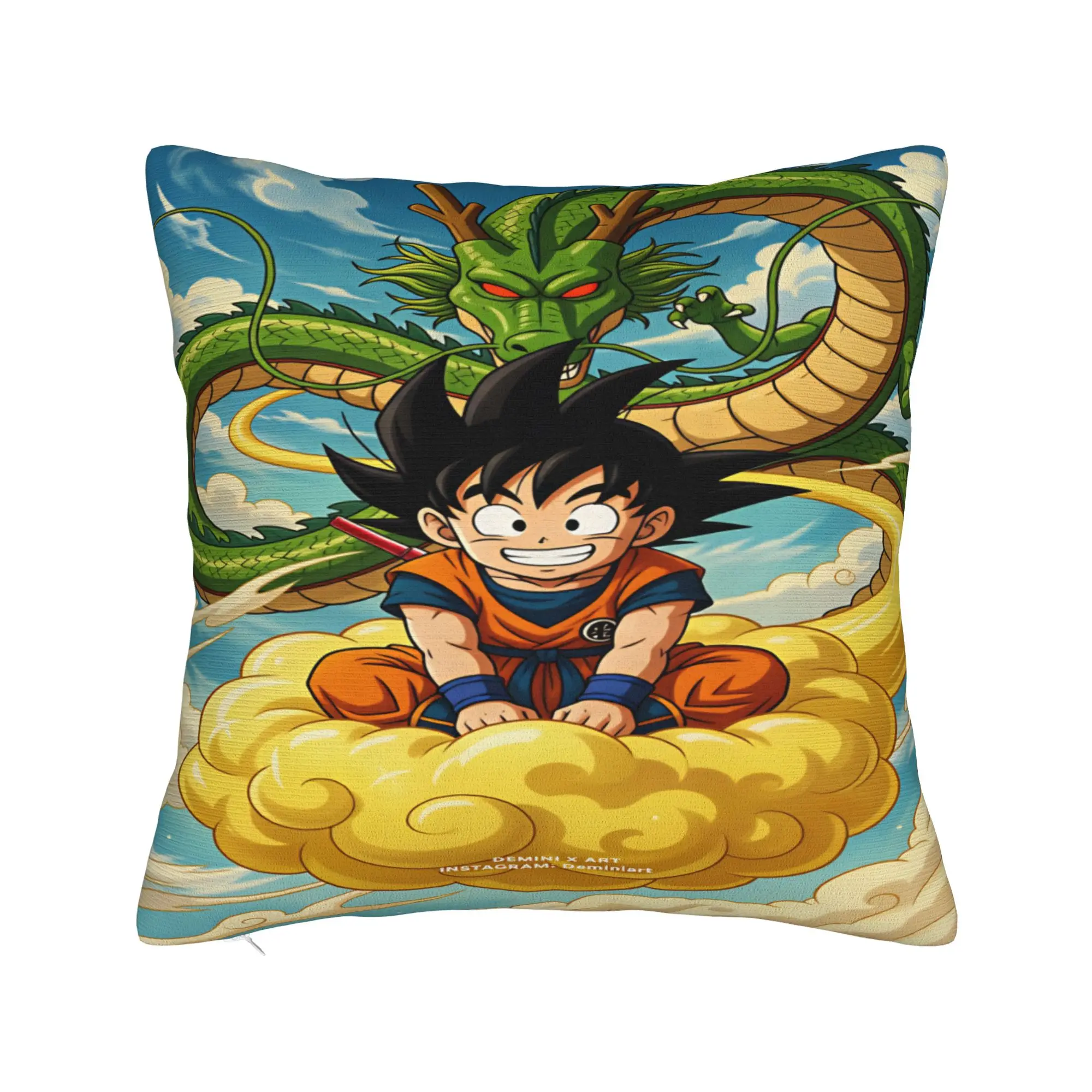 Anime D-Dragons B-Balls  Pillow Case  Soft Pillow Cover For Sofa Couch Bed Living Room Kawaii Cushion Cover