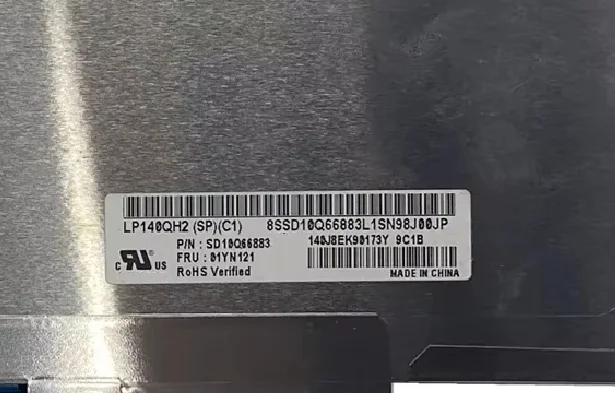 LP140QH2-SPC1 14.0'' Laptop LCD Screen Display Panel Matrix 2560*1440 EDP 40 Pins 76% NTSC