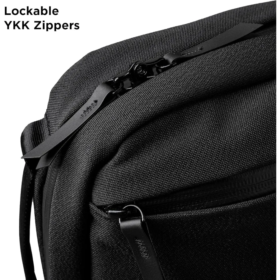 Mochila para laptop ALPAKA Elements Tech Brief Pro 12L -3-em-1 de tecido reciclado para laptop de 16" antirroubo seguro com bagagem