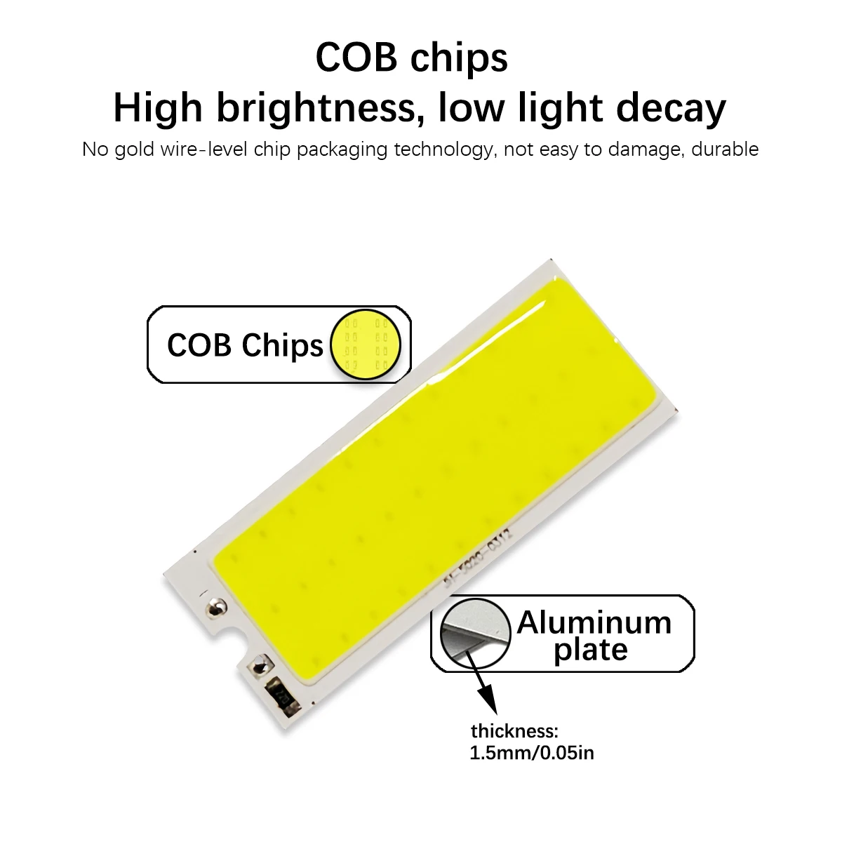 2/4/8 PCS Car Interior Accessories 3W 12V COB Car Interior Panel LED Lights Lamp Bulb Car Dome Light Car Panel