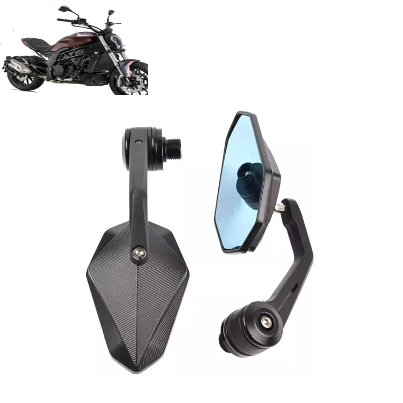 

Мотоциклетные синие стеклянные модифицированные боковые зеркала заднего вида на ручке для Benelli 302S 502C 752S Leoncino 250 500 BN600 BN300