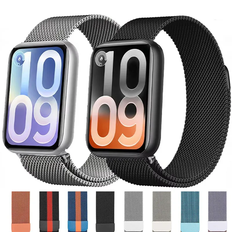 Milanese Loop Armband für Xiaomi Mi Band 10 Pro Smartwatch Zubehör Metallarmband Correa für Redmi Watch 6 5 4/Mi Band 8 9Pro