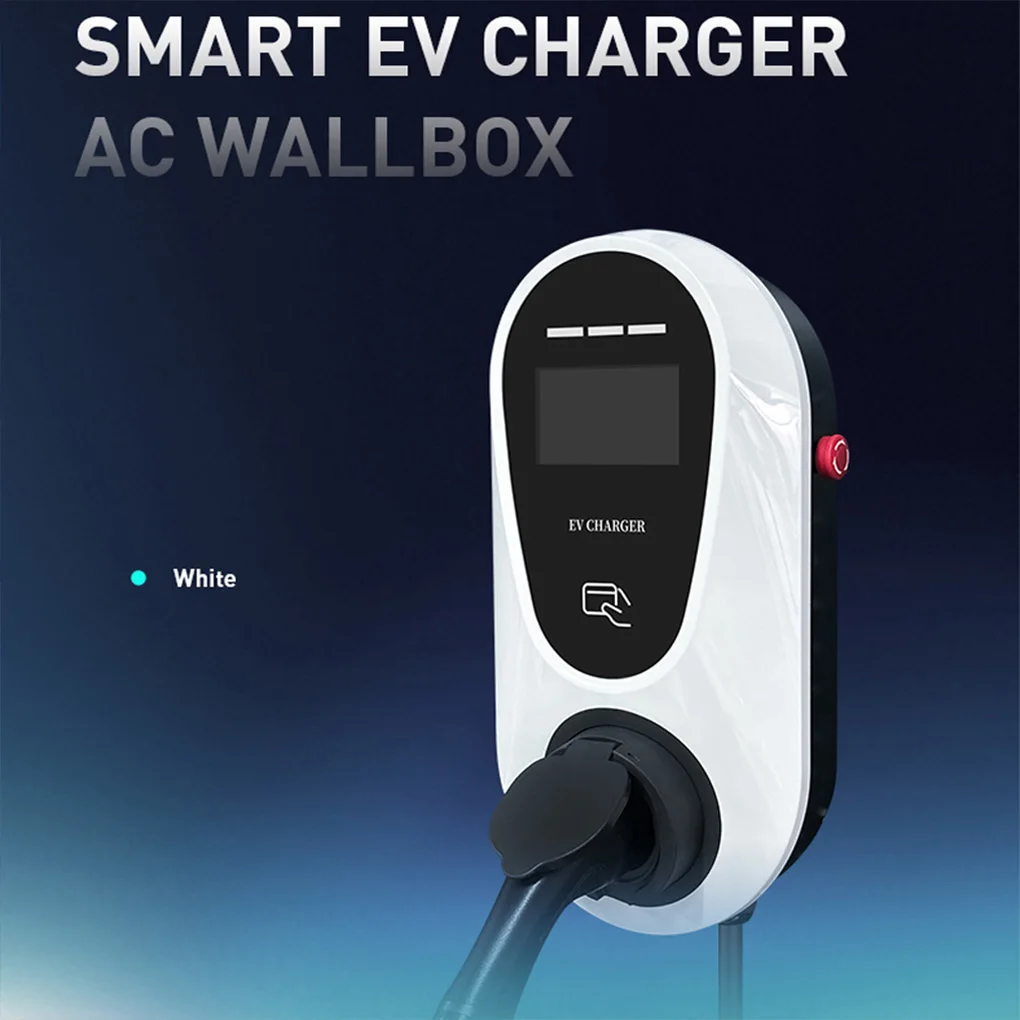 

Портативное зарядное устройство для электромобилей Type2, 7 кВт, 32 А, настенный ящик, кабель для быстрой зарядки EVSE, поддержка приложения WiFi, управление Bluetooth