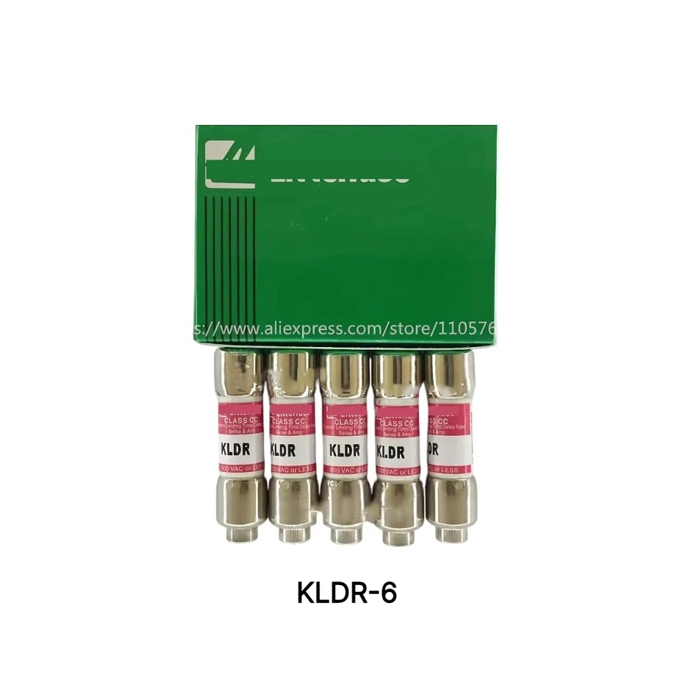 KLDR-6 Time Delay Midget Fuse 6A 600VAC Current Limiting Industrial Fuse KLDR6 1PCS OEM