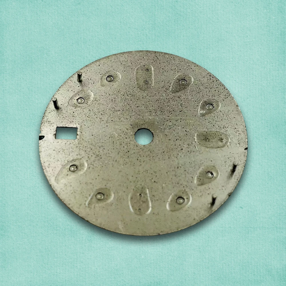 28.5mm Print S Logo GMT Dial Fit NH34 Japanese Movement Ice Blue Luminous Watch Modification Accessories