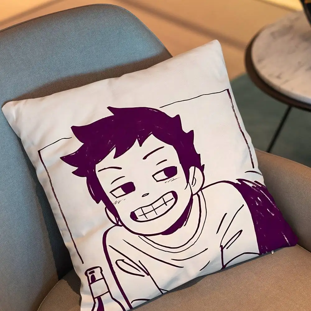 Sharp tongued roommate Wallace Scott Pilgrim Cartoon Pillow Cover 4K HD Printed Cushion Cover case with Various Exquisite