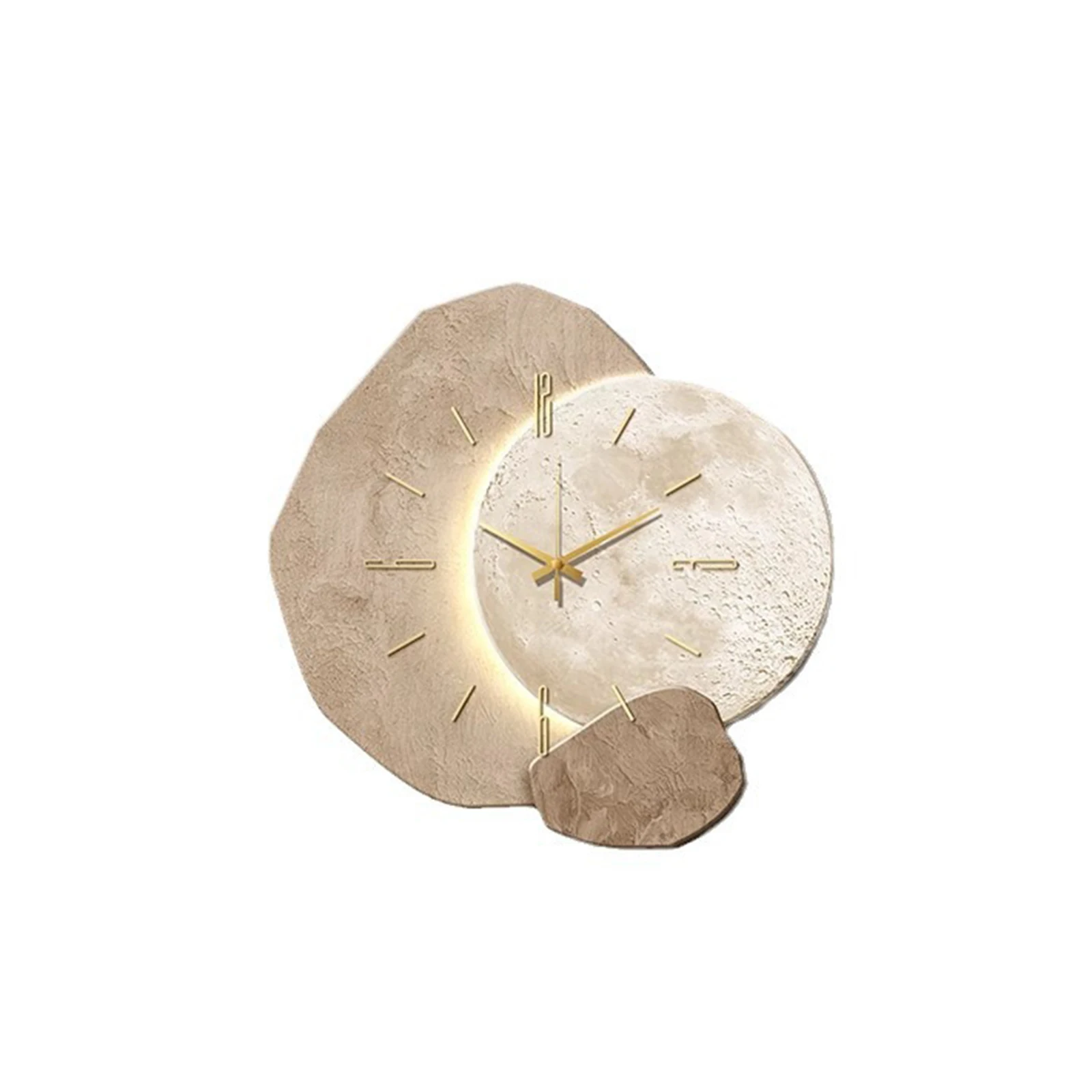 Invite Luck Into Home When Choosing Moon Clock Unique 3D Wall Clock Artistic Suitable
