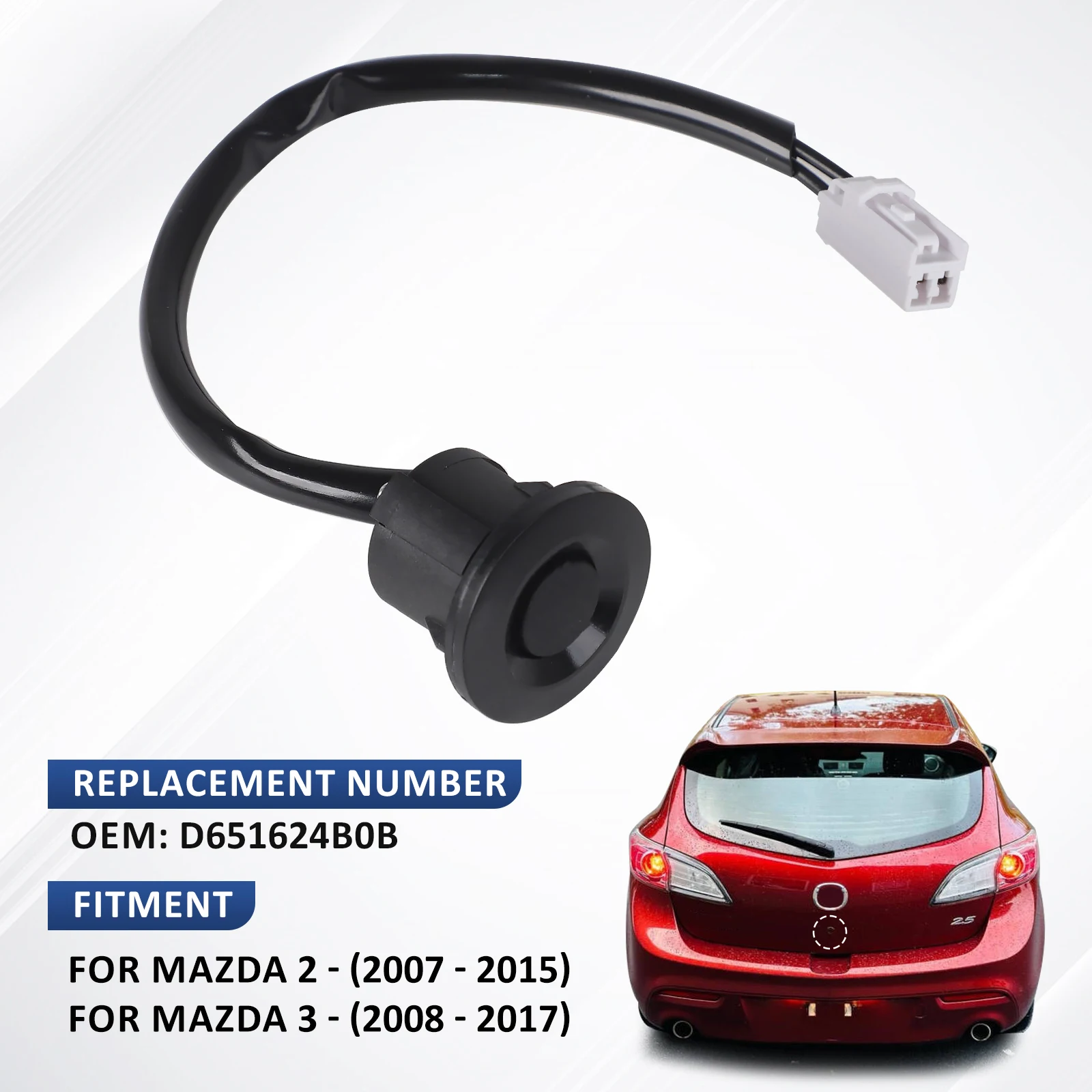 D651624B0B Rear Tailgate Trunk Liftgate Lock Push Door Release Switch Button For Mazda 2 3 2008 2009 2010 2011 2012 2013 14 2015