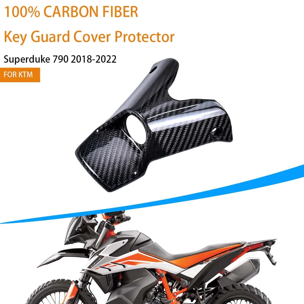 

AKOSO Motorcycle Cockpit Fairing For KTM Superduke 790 2018-2022 100% Pure 3K Carbon Fiber Key Guard Cover Protector Accessories