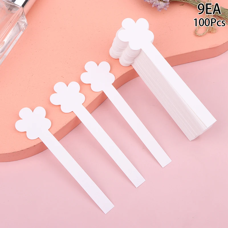 100pcs/lot Round Head Flower Shape Testing Aromatherapy Fragrance Perfume Essential Oils Test Tester Paper Strips