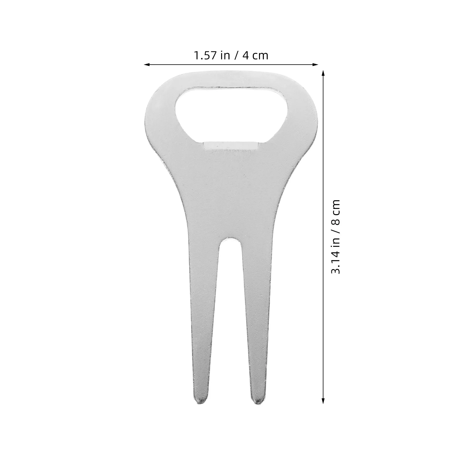 1Pair Zinc Alloy Golf Divot Tool Green Fork Bottle Opener Ergonomic Design Turf Repair Fork Golf Accessories Essential