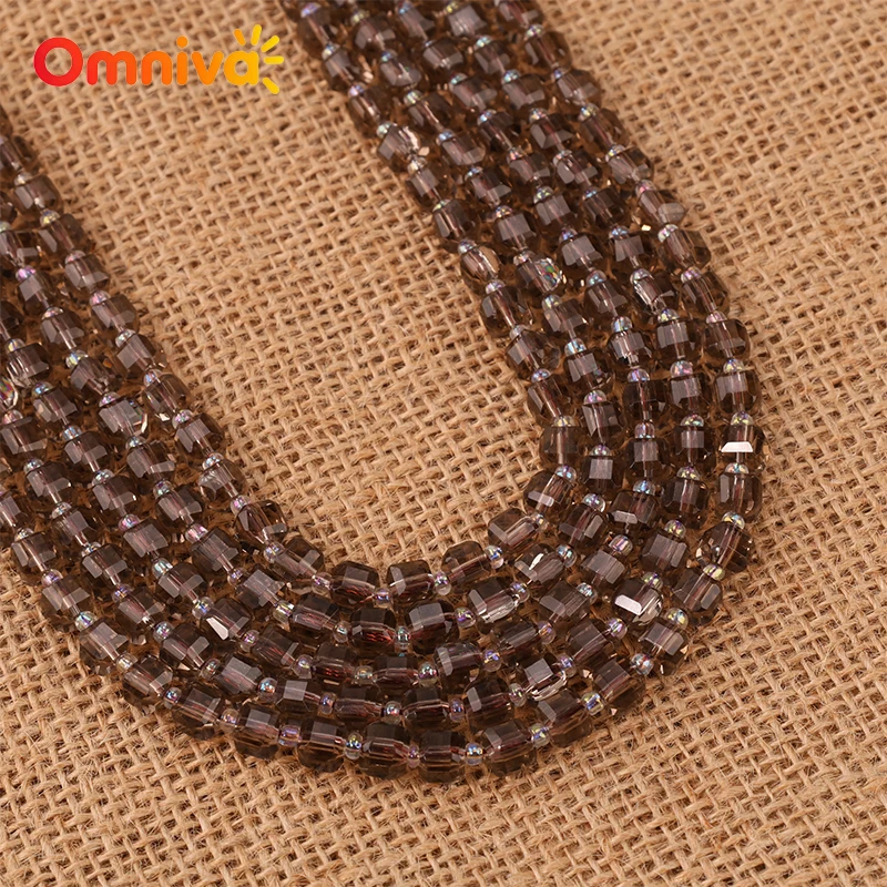 DIY Woman Accessories charm Bracelets Faceted Tea crystal glass Natural stone Handmade beads For Making 15'' Wholesale 6/8/10MM