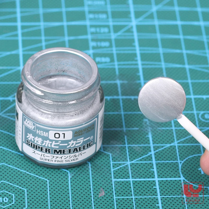 MR.HOBBY مقاطعة الطلاء المائي سوبر لامع الفضة نموذج أداة اللوحة الطلاء الشكل التلوين HSM سلسلة HSM01 #2