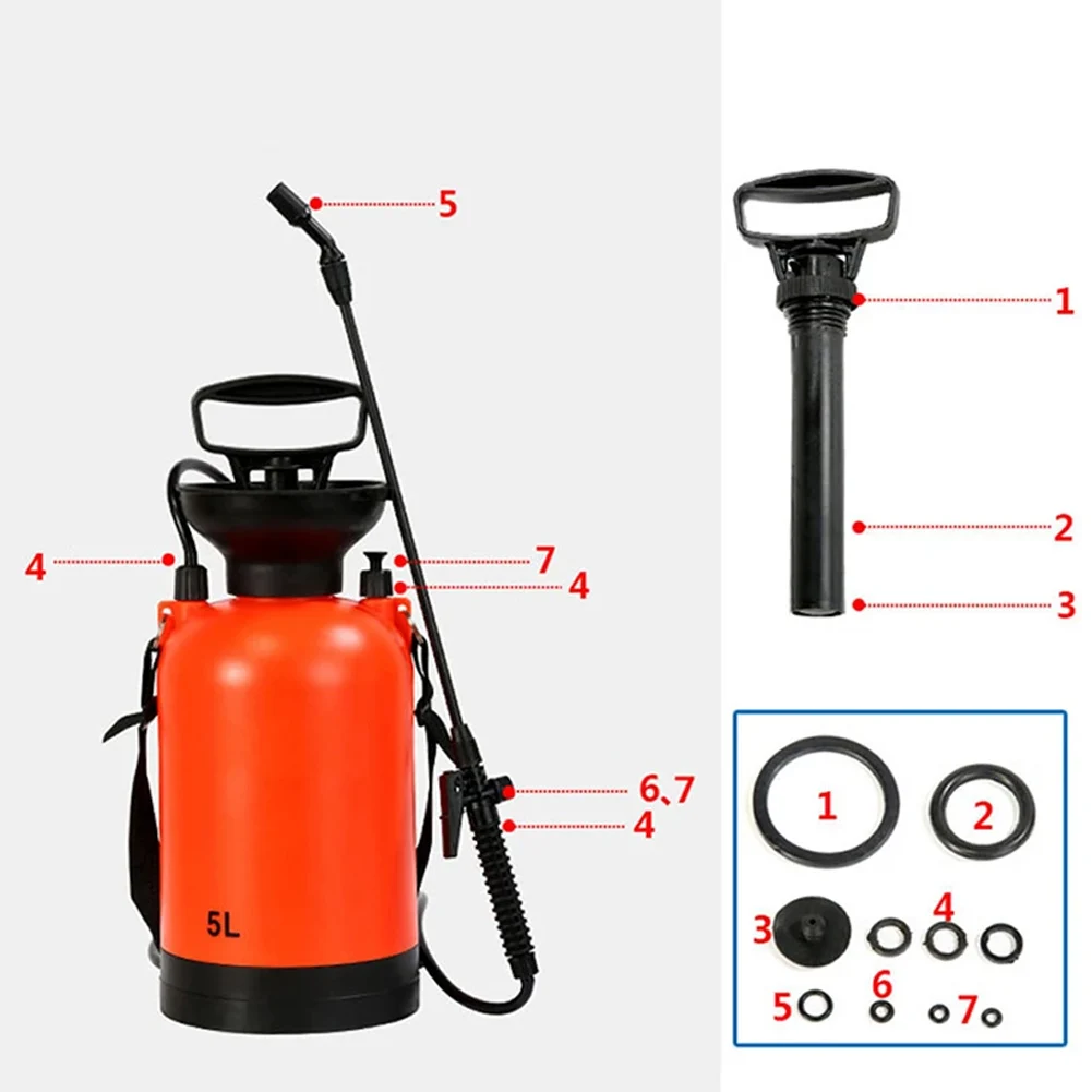 

Keep Your Sprayer In Top Conditions With These 10 Durable Rubber Sealing Rings For 3/5/8L Sprayers Essential Garden Accessory