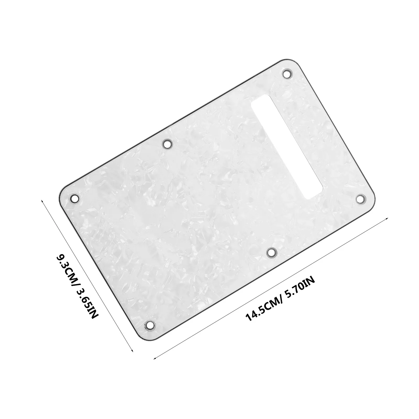 2Pcs Electric Guitar Back Plate Cover with 6-Hole Tremolo Cavity Protector Rounded Edge Design for -Style Guitars Electric