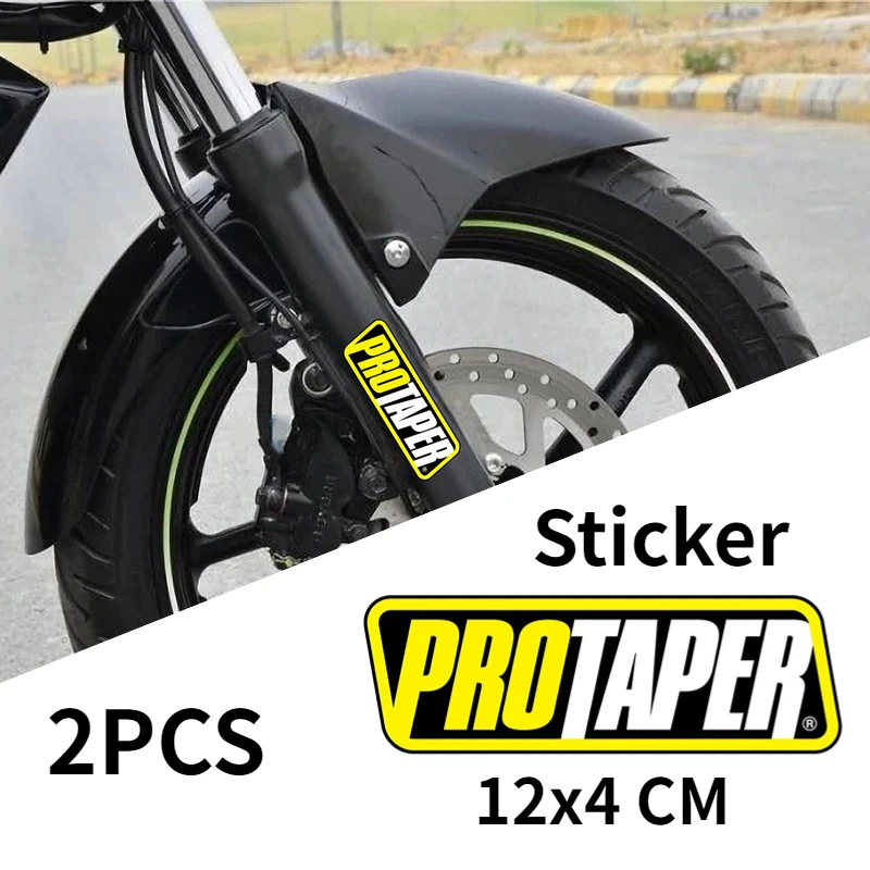 Pro Taper Sticker 2Pcs for Motocross Yamaha Honda 12x4cm Forcella Forcella Oscillante Decalcomanie Adesivi Grafica