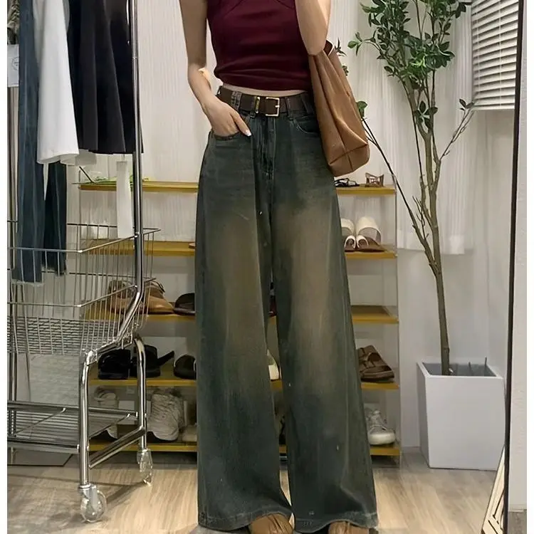 

Vintage High-Waisted Flared Jeans for Women; Tailor-made Outdoor Denim Pants that Flatter Your Figure