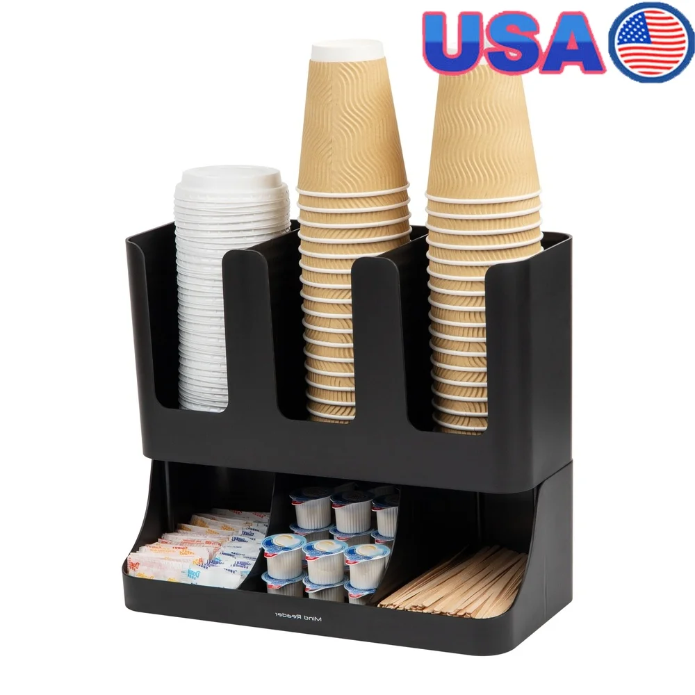 

Органайзер для приправ на столешнице, несколько полок, станция для напитков, аксессуары для кофе, чая, эффективная экономия места, прочный