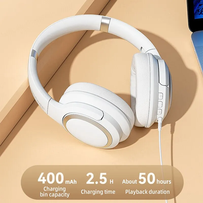 Originele Lenovo Th40 Sport Hoofdtelefoon Stereo Draadloze Bluetooth Koptelefoon Hifi Geluid Gaming Headset Met Microfoon Oortelefoon 400Mah