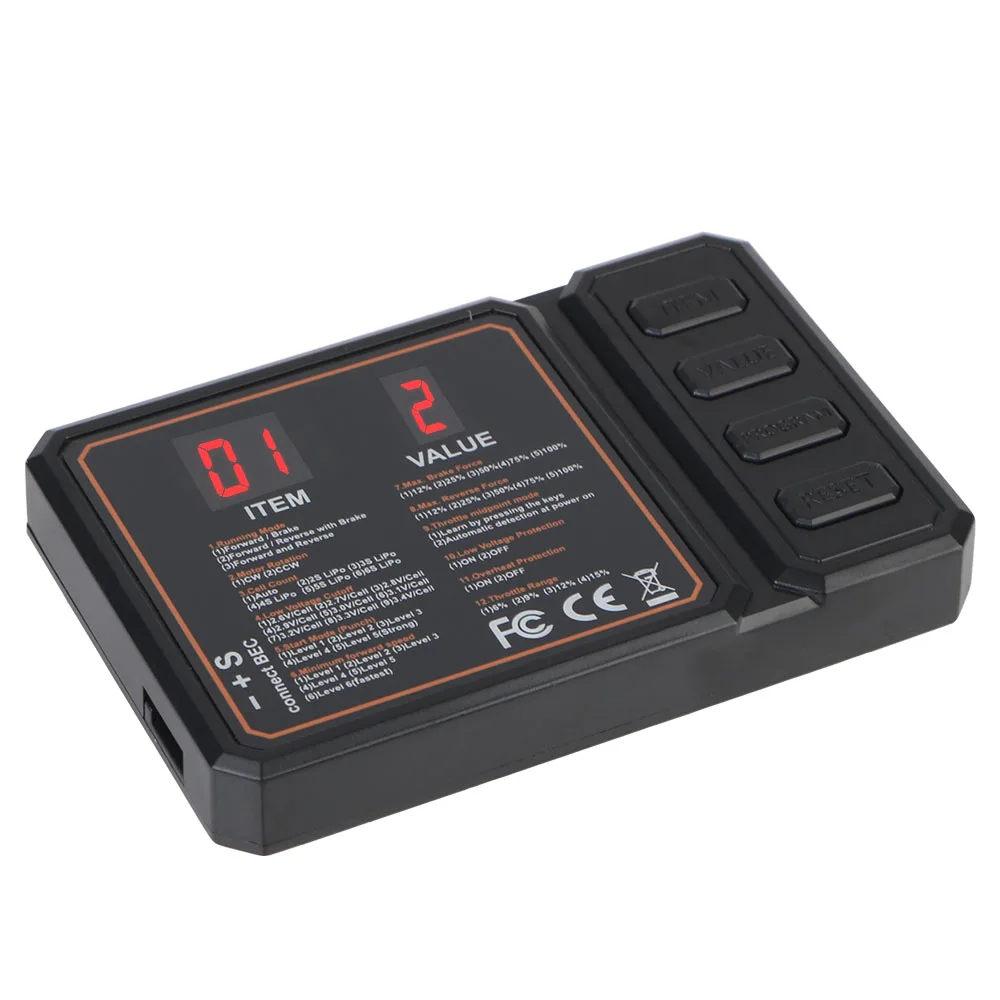 RC Car Axial SCX10 TRX4 MST CFX EX86100 for RC Boats 50 to 150A ESC Electronic Speed Controller Programing Card Original