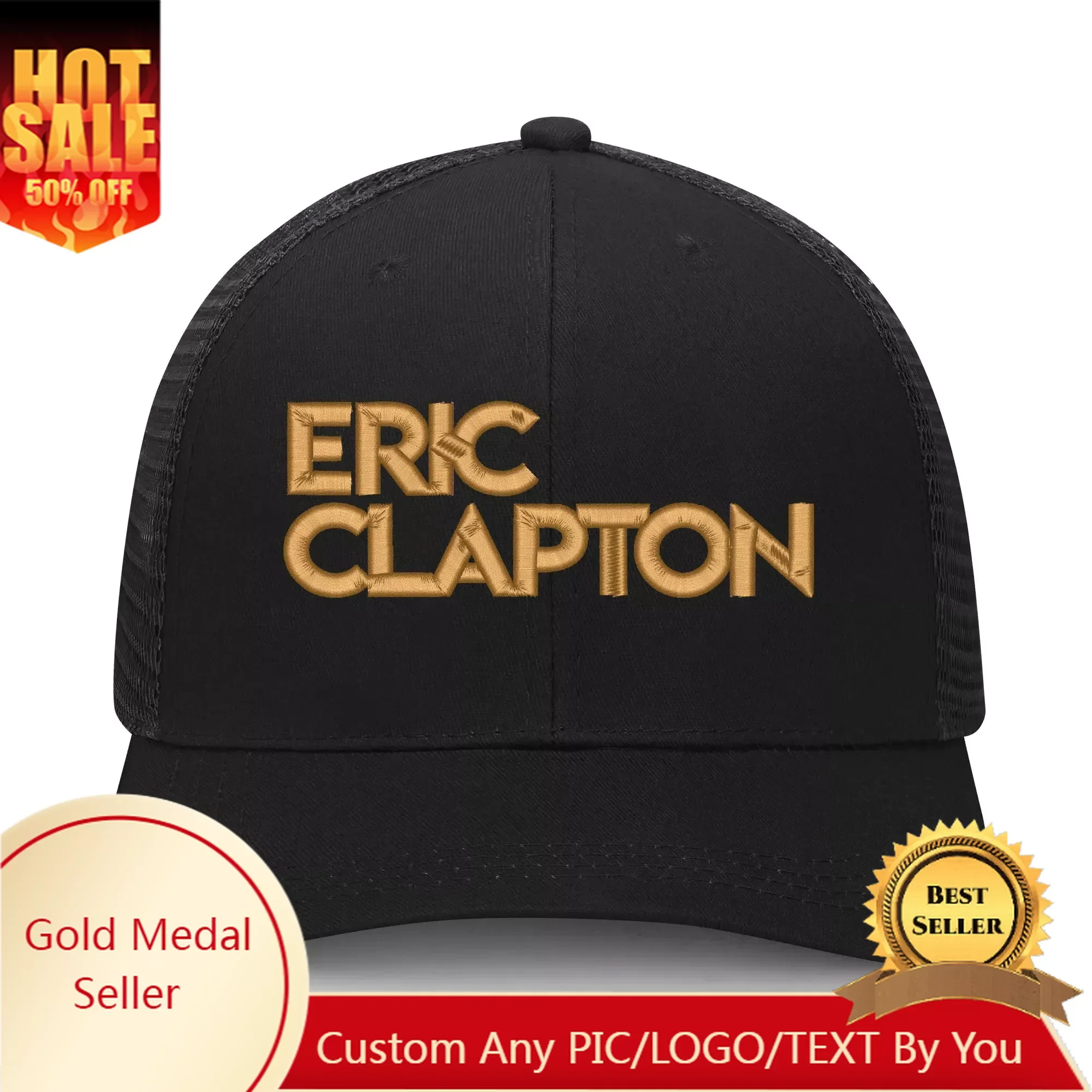 

Eric Clapton Singer Pop Embroidery Hat Mens Womens Sports Baseball Hat Hip Hop Breathable Summer Headwear Custom Made Caps Logo